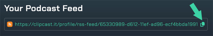 Add your ClipCast feed to your podcast app